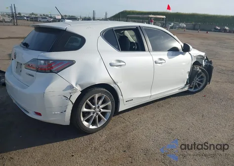 2013 Lexus Ct 200H из США, поврежденный, VIN JTHKD5BH2D2165795